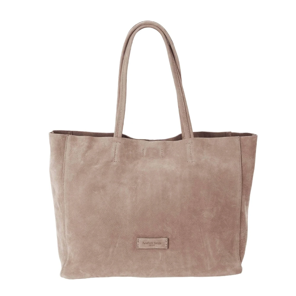 PELLETERIA VENETA SHOPPER IN PELLE NABUKI CAMPO NB26410 MALVA