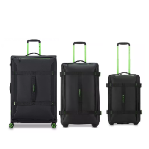 RONCATO SET 3 TROLLEY 4R G+M+C ESPANSIBILE 41421001 NERO