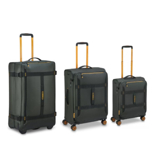 RONCATO SET 3 TROLLEY 4R G+M+C ESPANSIBILE 41421057 VERDE MILITARE