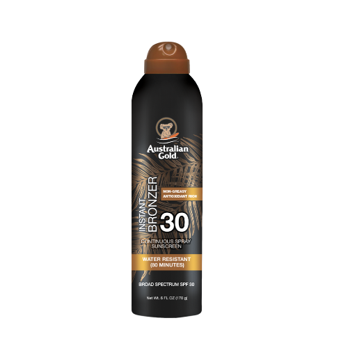 AUSTRALIAN GOLD INSTANT BRONZER CONTINUOUS SPRAY SPF30 177ML AGCF25119