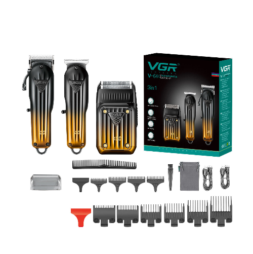 VGR COMBO KIT HAIR TRIMMER + HAIR CLIPPER + SHAVER V-644