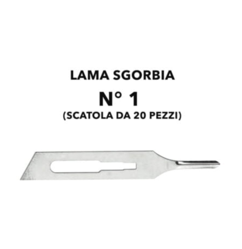 XANITALIA 370.151 LAME SGORBIA MONUSO CONF.20PZ (PEZZO SINGOLO) 1