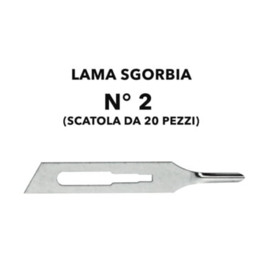 XANITALIA 370.152 LAME SGORBIA MONUSO CONF.20PZ (PEZZO SINGOLO) 2