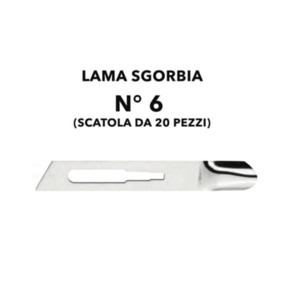 XANITALIA 370.156 LAME SGORBIA MONUSO CONF.20PZ (PEZZO SINGOLO) 6