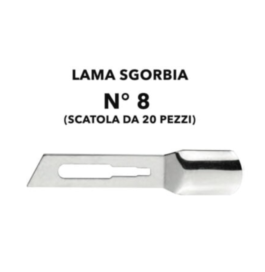 XANITALIA 370.157 LAME SGORBIA MONUSO CONF.20PZ (PEZZO SINGOLO) 8