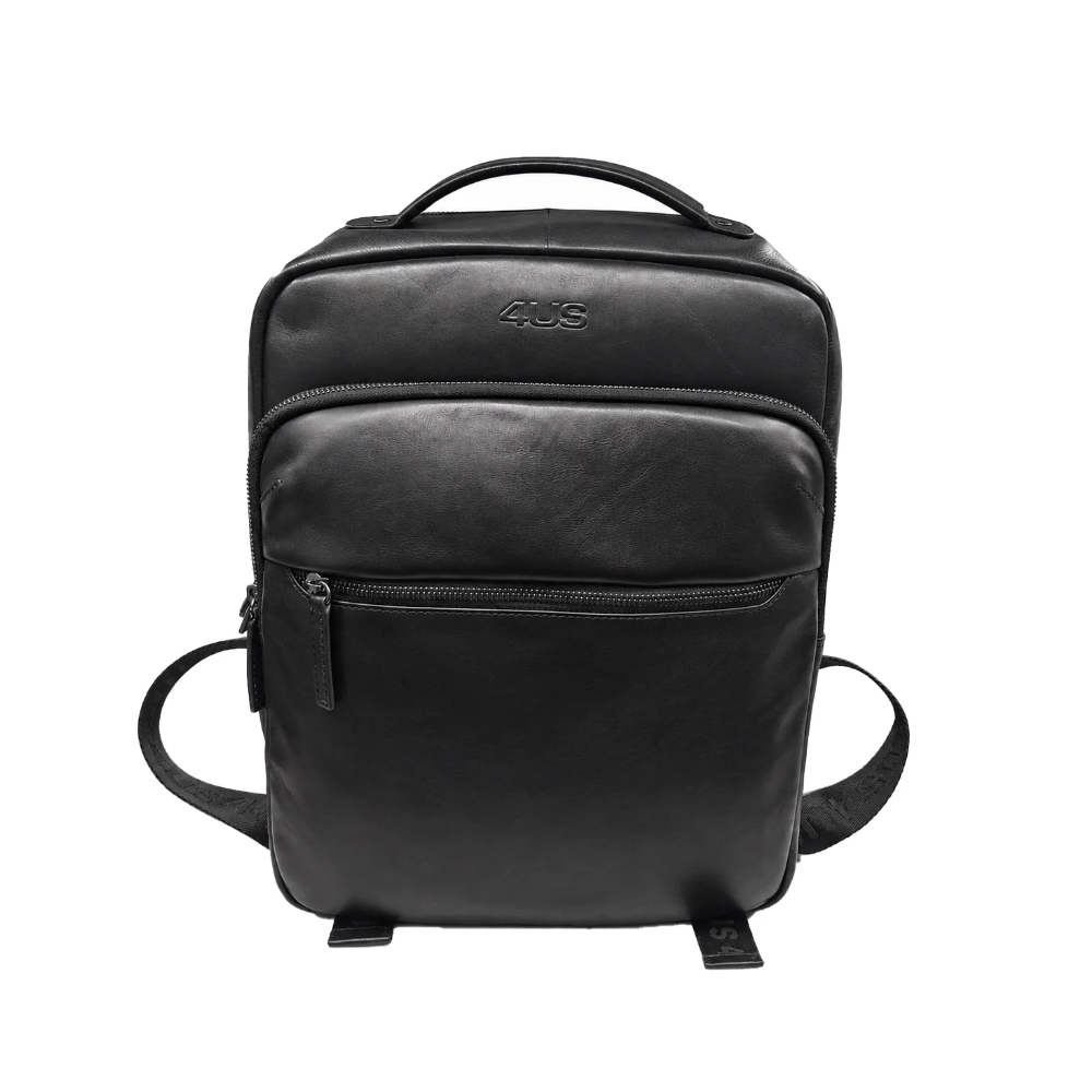 4US PACIOTTI ZAINO CALLUM REAL LEATHER NERO 10414