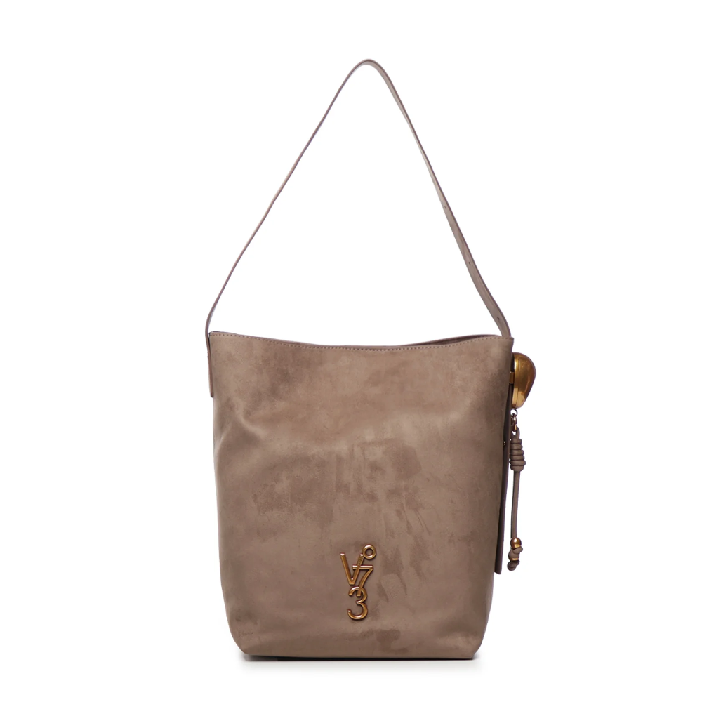 V°73 BORSA SINTETICA DONNA AZZURRITE TAUPE 73BSA4R02