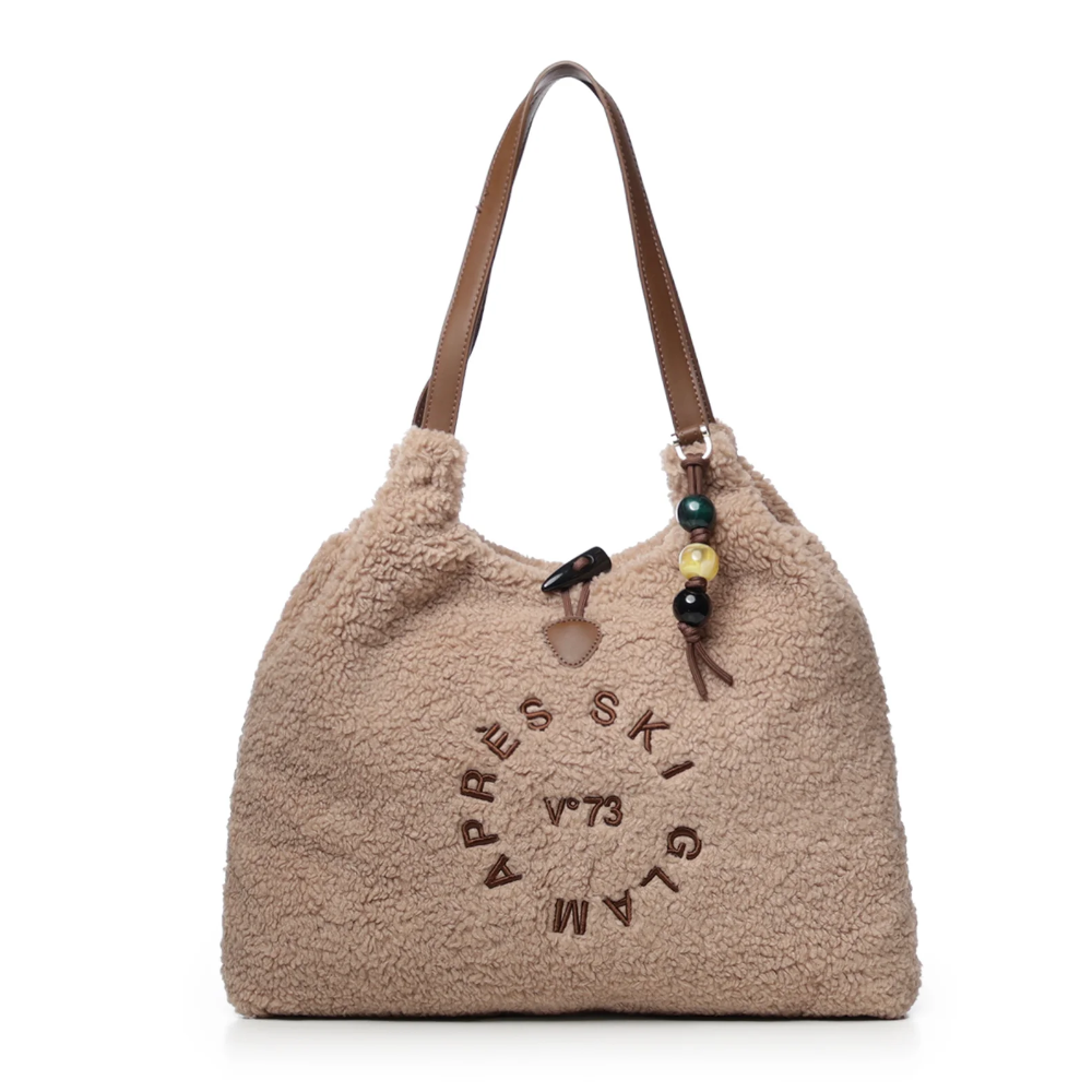 V°73 BORSA SINTETICA DONNA SKI GLAM NOCCIOLA 73BSA1W01