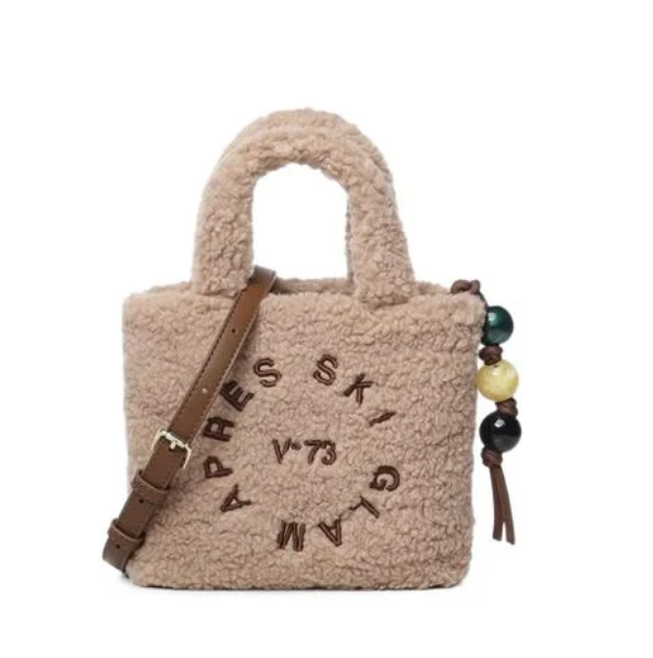 V°73 BORSA SINTETICA DONNA SKI GLAM NOCCIOLA 73BSA1W04
