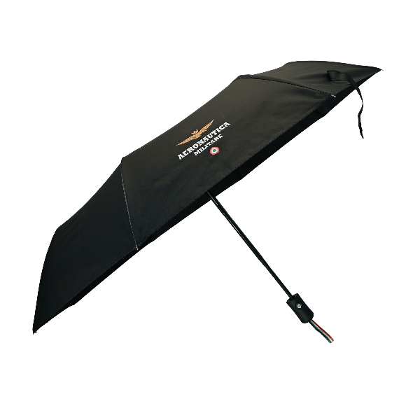 AERONAUTICA MILITARE OMBRELLO AUTOMATICO NERO CON LOGO AQUILA AM0240N
