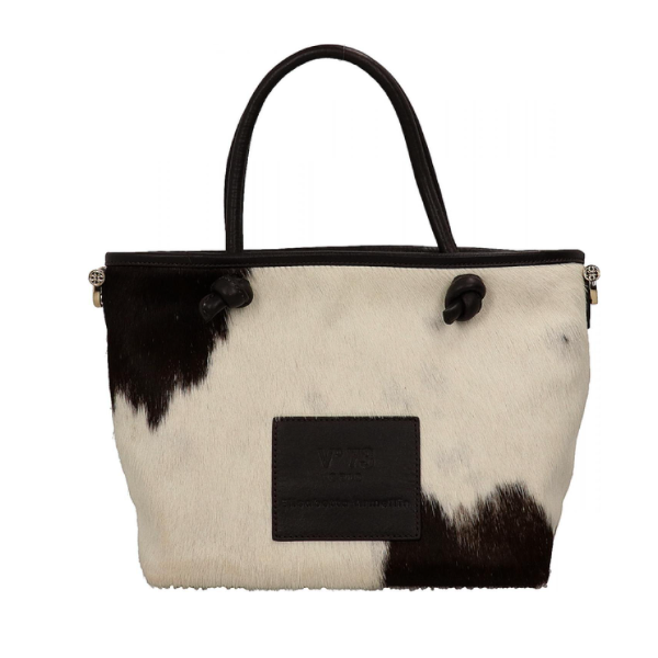 V°73 BORSA DONNA PELLE ELI POP MORO/BIANCO 73BP9VT02C