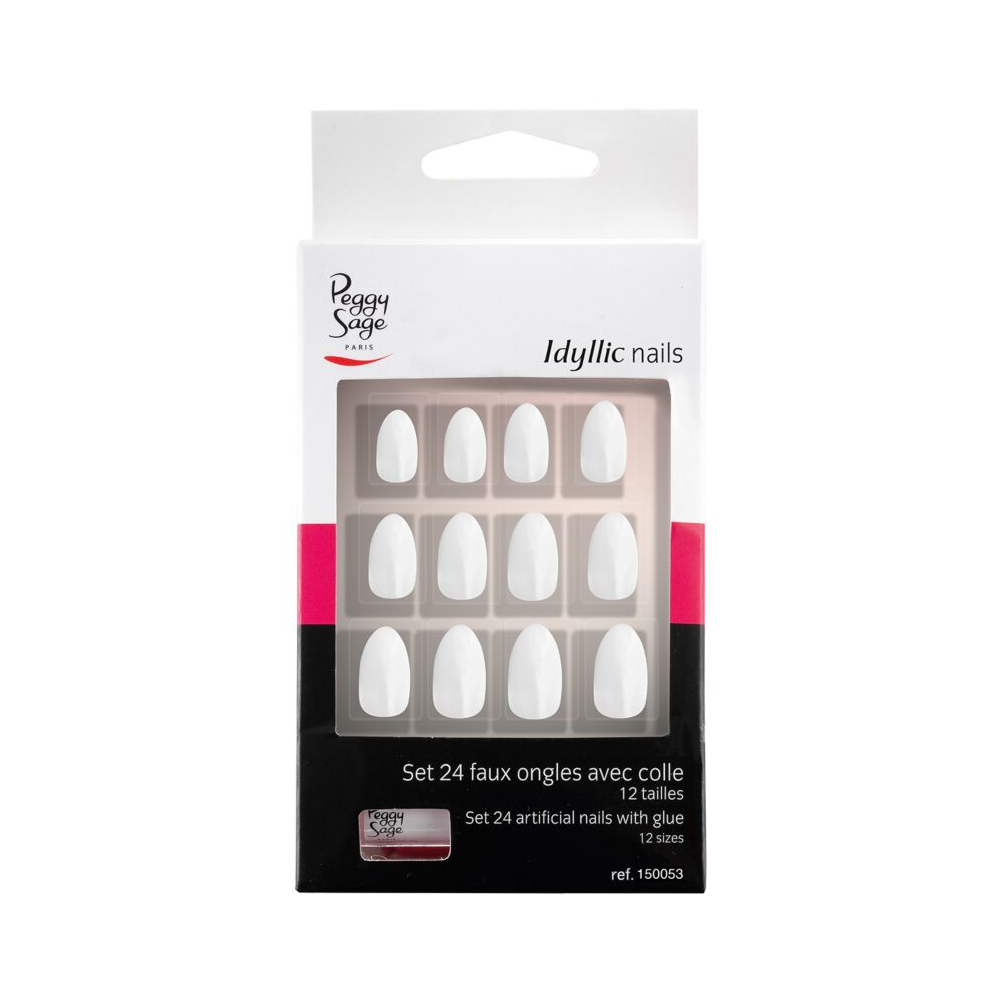 PEGGY SAGE 150053 SET 24 UNGHIE FINTE IDYLLIC NAILS STILETTO CHIC