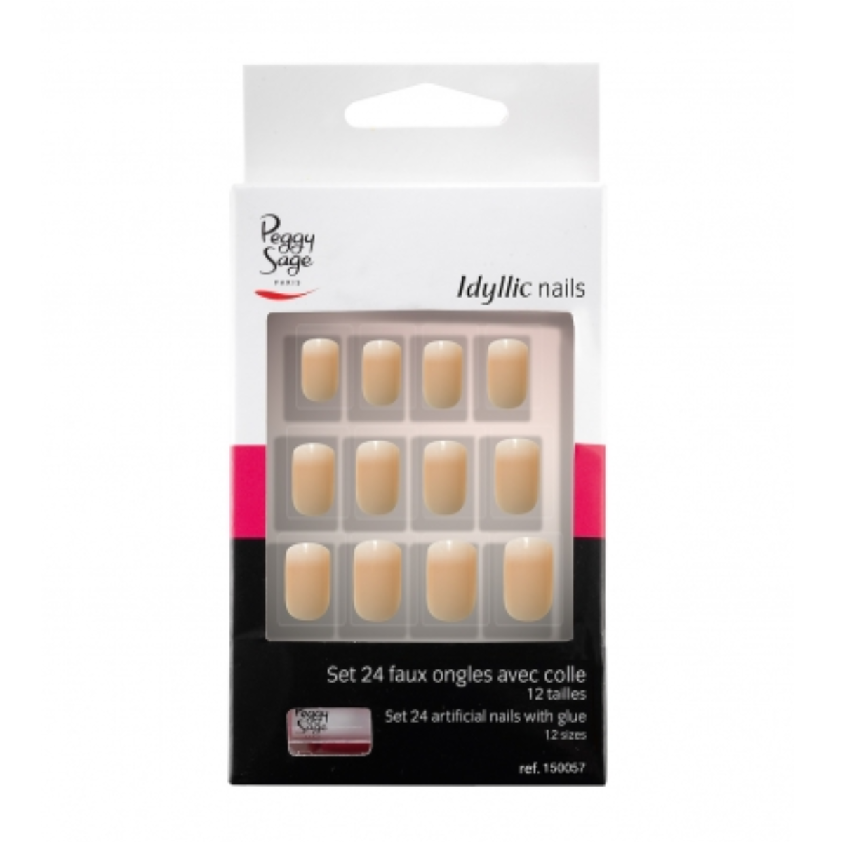 PEGGY SAGE 150057 SET 24 UNGHIE FINTE IDYLLIC NAILS BABY BOOMER