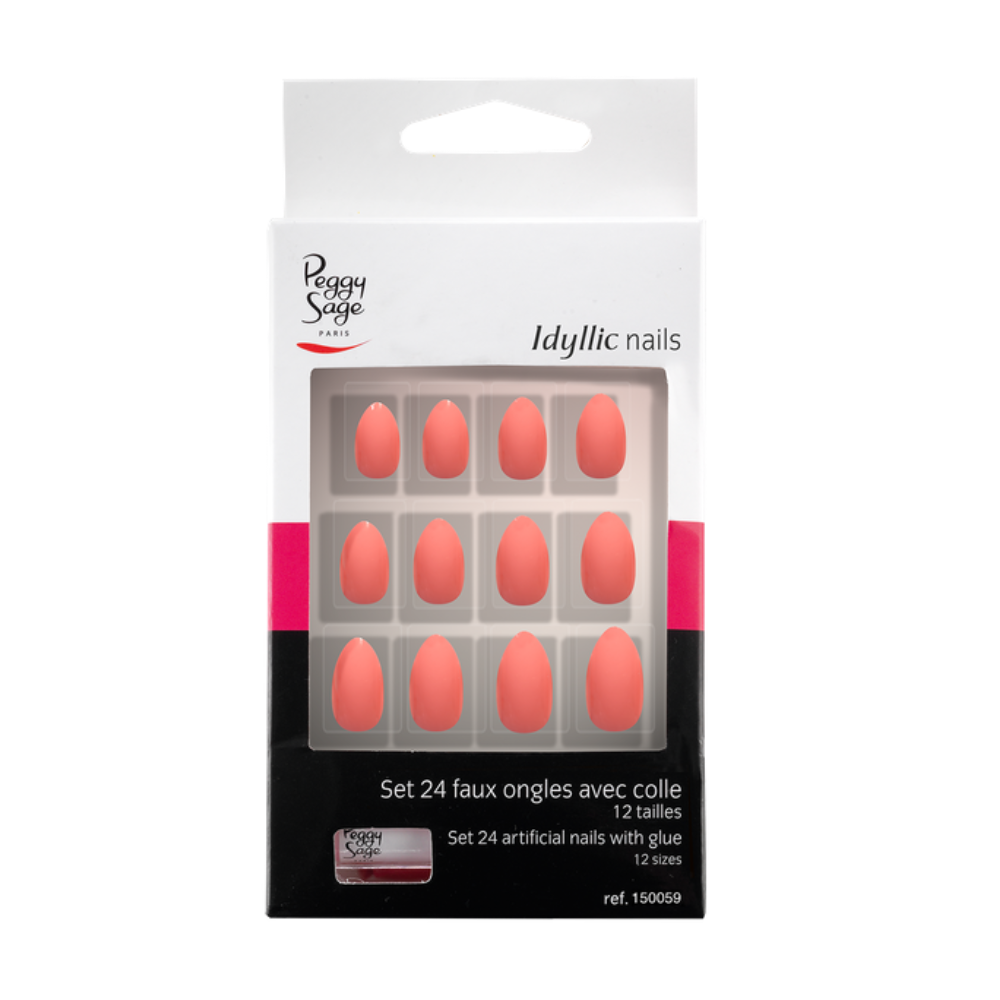 PEGGY SAGE 150059 SET 24 UNGHIE FINTE IDYLLIC NAILS PINK STILETTO