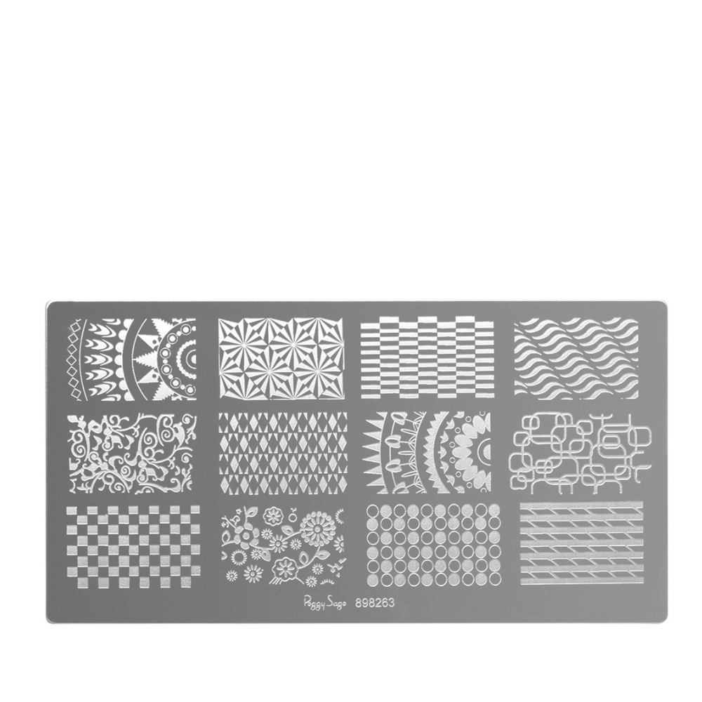 PEGGY SAGE 898263 TAVOLA DI STAMPING NAIL ART